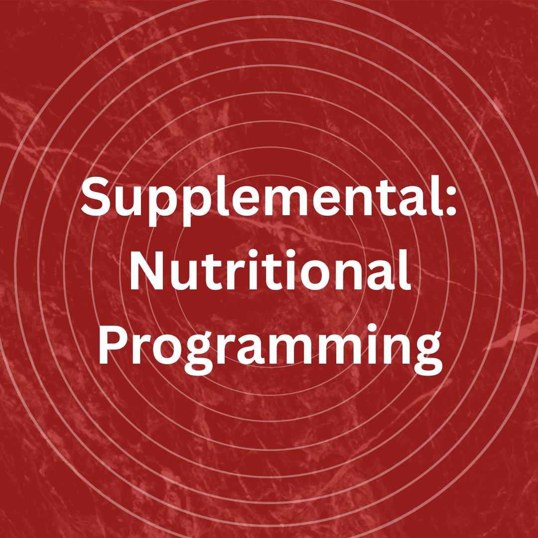 Supplemental: Nutrition